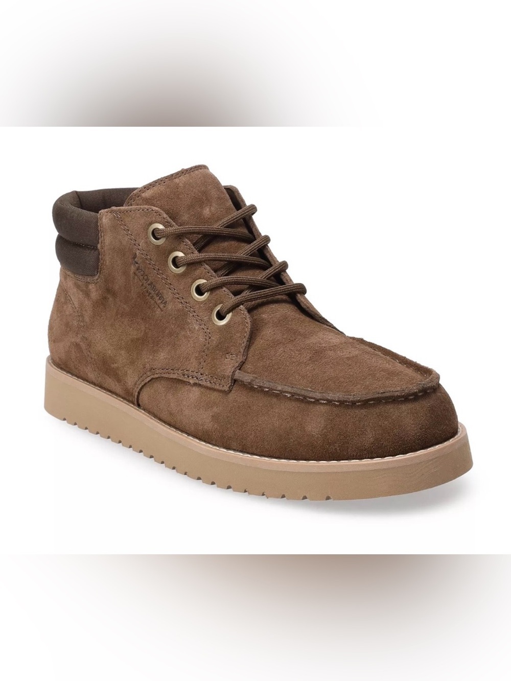 Koolaburra Men's Brown Suede Chukka with Tan Sole Size 10